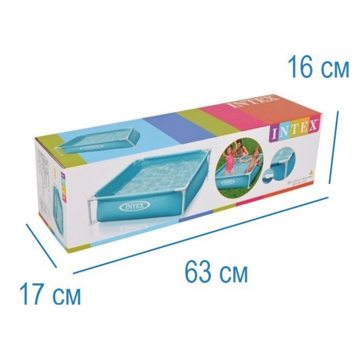 Бассейн каркасный Intex 57173 детский 122х122х30 см купить в Харькове и ...
