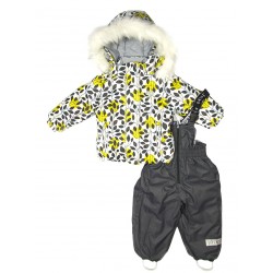 Зимний термокомплект куртка и полукомбинезон для девочки Joiks р.74-98