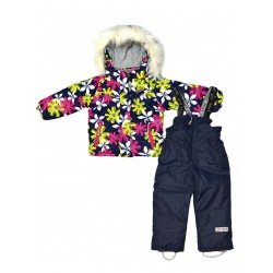 Зимний термокомплект куртка и полукомбинезон для девочки Joiks р.104-128