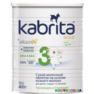 Молочный напиток на основе козьего молока Kabrita 3 GOLD от 12м. (400 г) KS03400