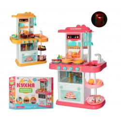 Детская игровая кухня с водой 889-153-154 свет, звук, 38 предмета, 2 цвета в ассортименте