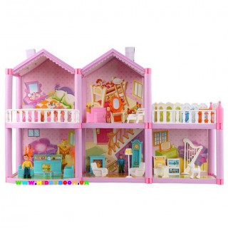 Кукольный дом с куклами и мебелью 958 Lovely House