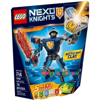 Конструктор Nexo Knights "Боевые доспехи Клея" 79 дет. Lego 70362