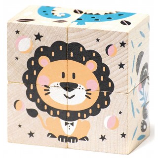 Деревянная игрушка кубики Cubika 15429 Животные