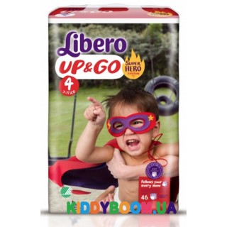 Подгузники-трусики Libero Up&Go Hero Collection 4 (7-11 кг) 46 шт.