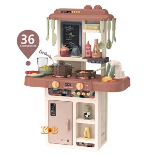 Детская игровая кухня с водой 889-190 Limo toy свет, звук, набор посуды, 36 предметов