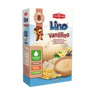 Каша молочная Lino Vanillino Пшеничная с белым шоколадом и ванилью 200 г