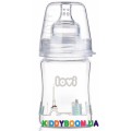 Стеклянная бутылочка 150 мл. LOVI Diamond Glass - Retro boy 74/103