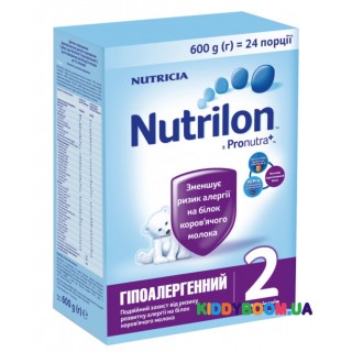 Сухая молочная смесь Nutrilon 2 (6-12 мес) гипоаллергенный 600 гр.