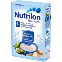 Каша молочная Nutrilon мультизлаковая с фруктами (с 6 мес.) 225 гр