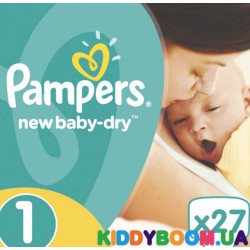 Подгузники Pampers New Baby Dry 1 newborn (2-5 кг)  27 шт