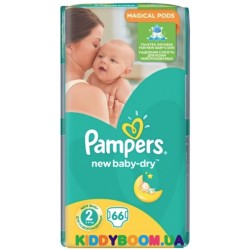 Подгузники Pampers New Baby-Dry 2 (3-6 кг) 66 шт.