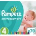 Подгузники Pampers  Active Baby Dry 4 maxi  (8-14 кг) 70 шт