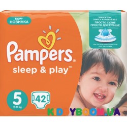 Подгузники Pampers Sleep & Play 5 junior (11-25 кг) 42 шт