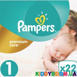 Подгузники Pampers Premium Care 1 newborn (2-5 кг) 22 шт