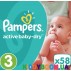 Подгузники Pampers Active Baby Dry 3 midi (5-9 кг) 58 шт