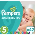 Подгузники Pampers Active Baby Dry 5 Junior (11-18 кг) 42 шт 
