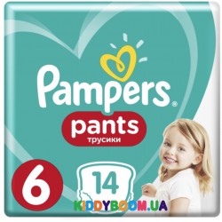 Трусики-подгузники Pampers Pants Extra Large 6 JP (15+ кг)14 шт 