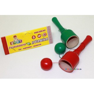 Игра бильбоке - поймай шарик разноцветная Руді Д130ру