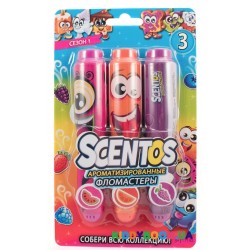 Набор ароматных маркеров для рисования Сочное Трио (3 цвета) Scentos 17192