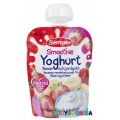Фруктовое смузи Semper с бананом, клубникой и йогуртом (с 6-ти мес.) 90 г 