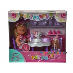 Кукольный набор Эви Вечеринка для домашних любимцев Steffi & Evi 732831