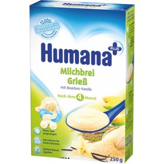 Каша молочная Нumana кукуруза/рис/ваниль (с 4 мес.) 250 гр