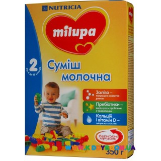 Молочная смесь Nutrica Milupa 2, 350 гр