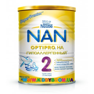Сухая молочная смесь Nestle NAN 2 H.A. гипоаллергенный 400 гр.