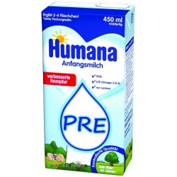 Жидкая смесь Humana ПРЕ с LC-PUFA пребиотиками 450мл