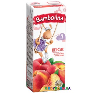 Сок Bambolina персиковый (с 4-х мес.) 200 мл