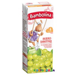 Сок Bambolina яблочно-виноградный (с 6-ти мес.) 200 мл