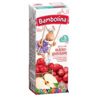 Сок Bambolina  яблоко-шиповник (с 5-ти мес.) 200 мл