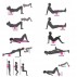 Массажный ролик валик для йоги и фитнеса MS 0857-3 Салатовый
