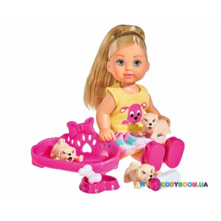 Кукольный набор Эви со щенками Steffi & Evi 5733041
