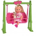 Игровой набор Steffi & Evi 5733443 Кукла Эви на качелях с питомцем