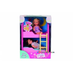 Кукольный набор Эви с двуспальной кроватью Steffi & Evi 5733847