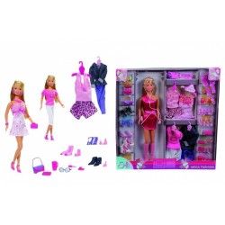 Кукольный набор Штеффи с гардеробом Steffi & Evi 5736015
