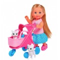 Игровой набор Steffi & Evi 5733348 Эви Коляска для питомцев с котенком