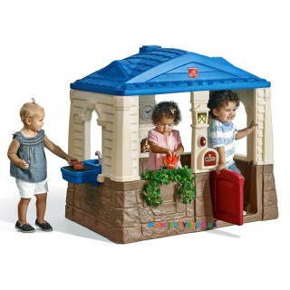 Детский домик "NEAT & TIDY Cottage" blue roof Step2 41361