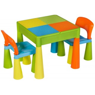 Комплект детской мебели Tega Mamut стол и 2 стульчика Разноцветный