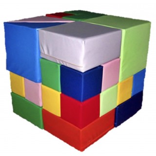 Мягкий конструктор Кубик Рубика 50 х 50 х 1 см (28 эл) Tia-sport sm-0411