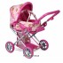 Прогулочная коляска для куклы 2 в 1 с люлькой «Mary» розовая Todsy 9346P