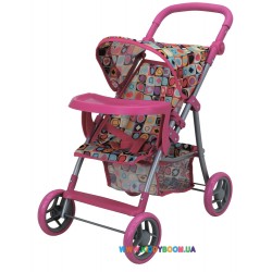 Прогулочная коляска для куклы с бампером «Milana» Todsy 9366-T