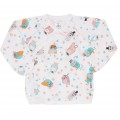 Распашонка, молочный Owls Совы р.56-62 СОФІЯ 3061