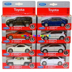 Машинки коллекционные 1:38 Toyota 8 моделей Welly 49720G-K14-D