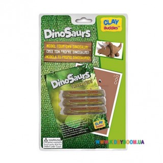 Набор для лепки CLAY Buddies базовый Динозавры – Трицератопс 309117