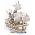 Деревянный 3Д пазл Корабль с набором красок (53 дет) ekoGOODS 19872005