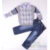 Комплект свитер, рубашка, джинсы Bombili 2925