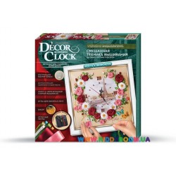 Набор настенные часы Decor Clock с вышивкой Danko Toys DC-01
